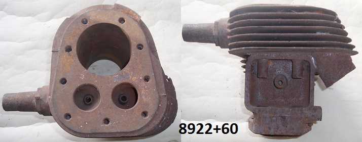 Barrel : Big 4  Enclosed valve springs : +0.060 bore - Top fin broken 2 places : Inc inlet stub : Needs honing or liner