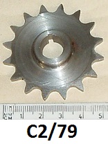 Sprocket : Inlet camshaft : 16 teeth : Keyed - Timing chain : Use with C2/112