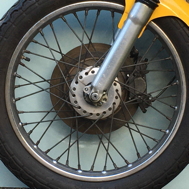 Front wheel nearside